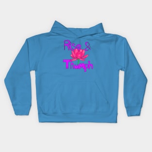 Rise Like A Lotus & Triumph Kids Hoodie